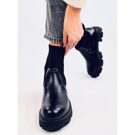 Svarta stövlar med socköverdel 2