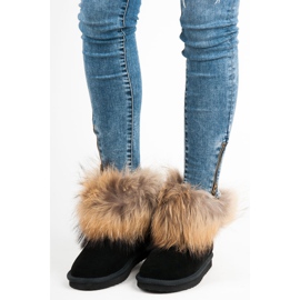 Coco Perla Mukluki i läder svart 2