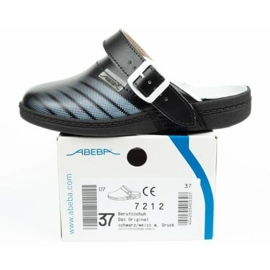 Medicinsk skor Abeba U 7212 tofflor svart 10