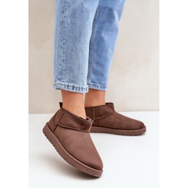 Brun Eco Mocka Låga snöstövlar 2