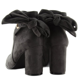 Grå Högklackade stövlar YBS1612 grå 2