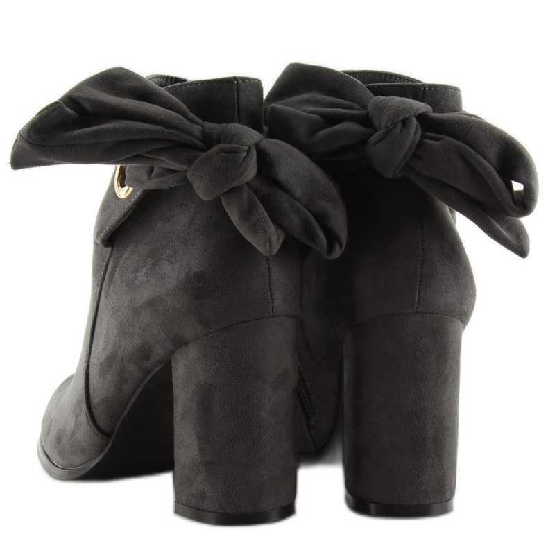 Grå Högklackade stövlar YBS1612 grå 2