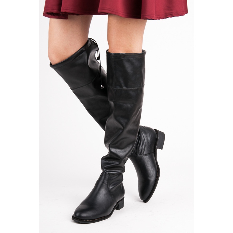 Yes Mile Slip-on platta stövlar svart 1