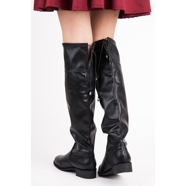 Yes Mile Slip-on platta stövlar svart 2