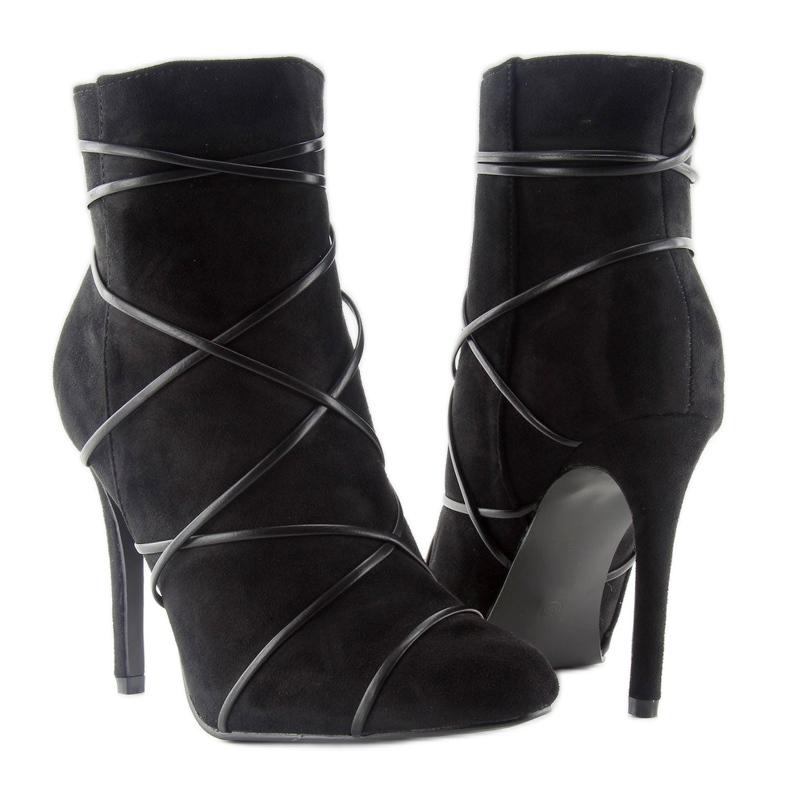 Svart mocka på hög klack 2