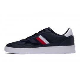 Tommy Hilfiger Court Cupsole Retro Lth Stripes skor M FM0FM04828 DW5 blå 4