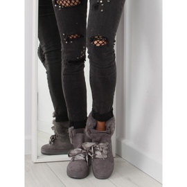 Grå snöstövlar trappers GF-179 grå 2