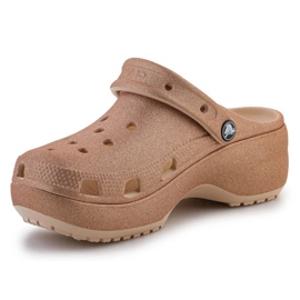 Crocs Classic Platform Glitter Clog 207241-2DS flipflops brun 4