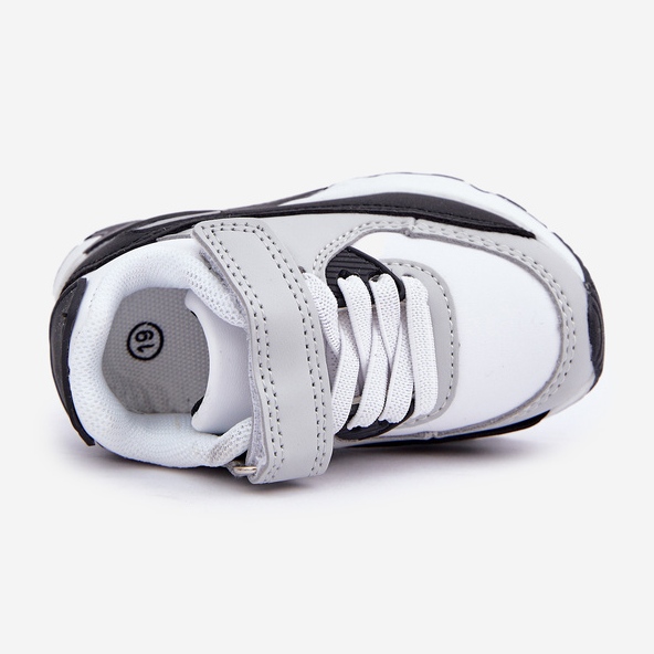 FR1 Sportskor för barnplattform, vita och svarta 2