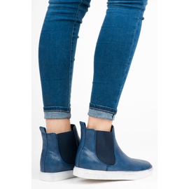 Mckeylor Snake Print Höga Sneakers blå 2