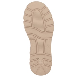 Rieker 70402-24 beige stövletter med päls 7