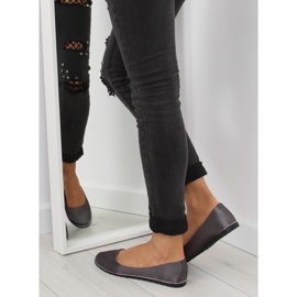 Grå satin ballerinas A8621 grå 2