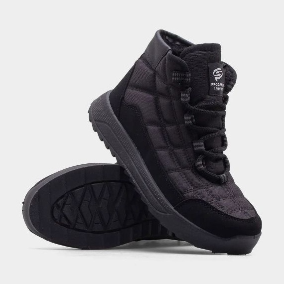 Progress Kvinnors vinter snöstövlar framsteg progj 24-152 svart 1