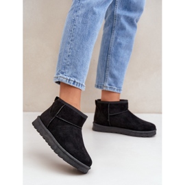 Klassiska svarta snöstövlar för kvinnor 1