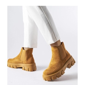 Ljusbruna ankelstövlar för kvinnor Mooca - Solea 1