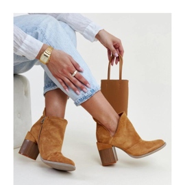 Bruna stövletter med utskuret block från Brankka - Solea 1