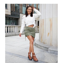 Bruna stövlar dekorerade med en Bonsaint-kedja - Solea 1