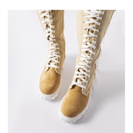 Beige tygisolerade Palmer-stövlar - Solea 1