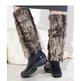 Marinblå Wellington boots med päls Melgar - Solea 1