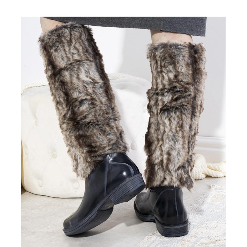 Marinblå Wellington boots med päls Melgar - Solea 1