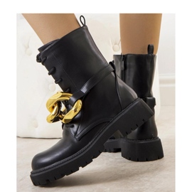 Svarta vandringskängor med Galar-kedja - Solea 1