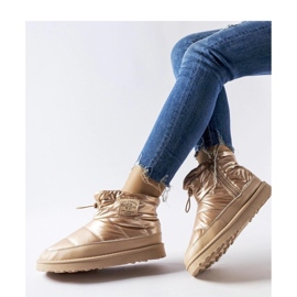 Guld dragkedja Snow Boots Lee Cooper LCJ-23-44-1965L gyllene 1