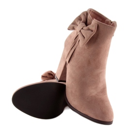 Högklackade stövlar med rosa nc93 Rosa rosett mångfärgad 2