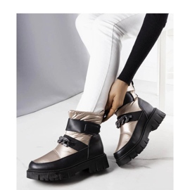 Guld snöstövlar med kedja Ephraim - Solea 1