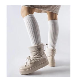Beige isolerade snöstövlar med resår Oslavia - Solea 1