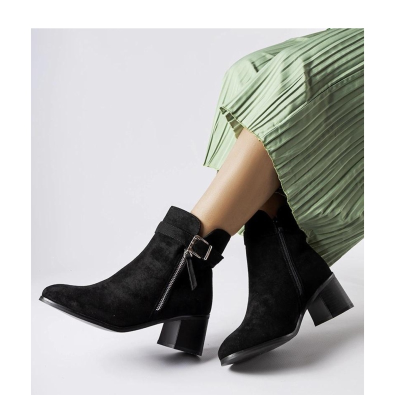 Svarta lågklackade ankelboots från Bédard - Solea 1