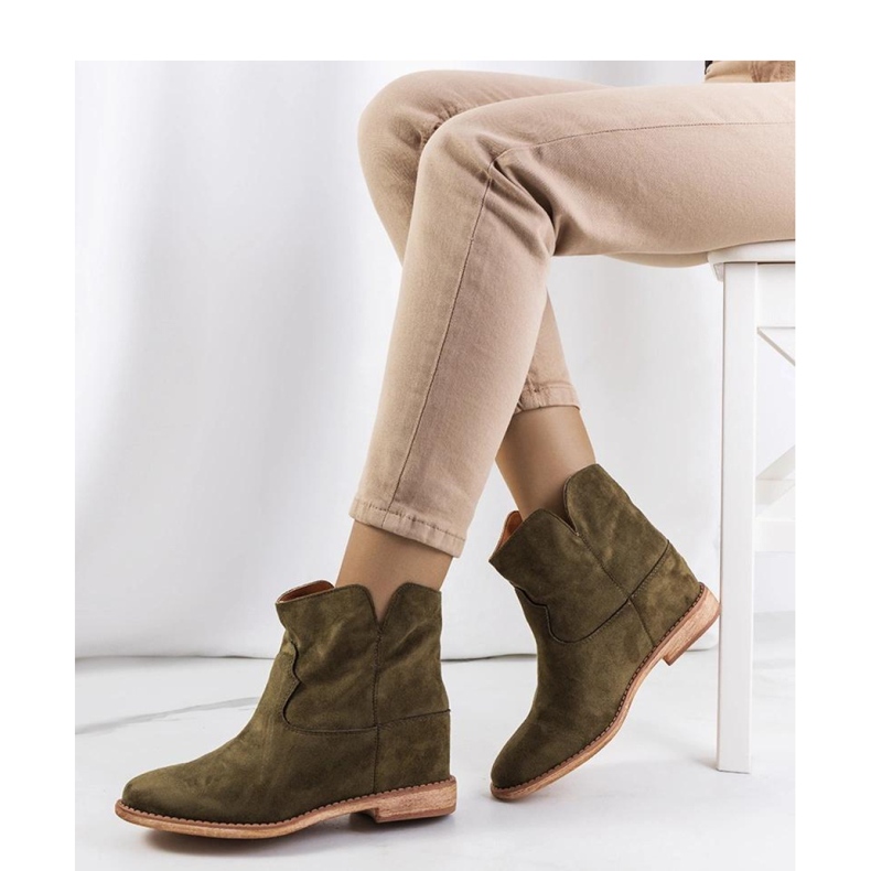 Gröna stövletter med inomhuskil från Zoki - Solea 1