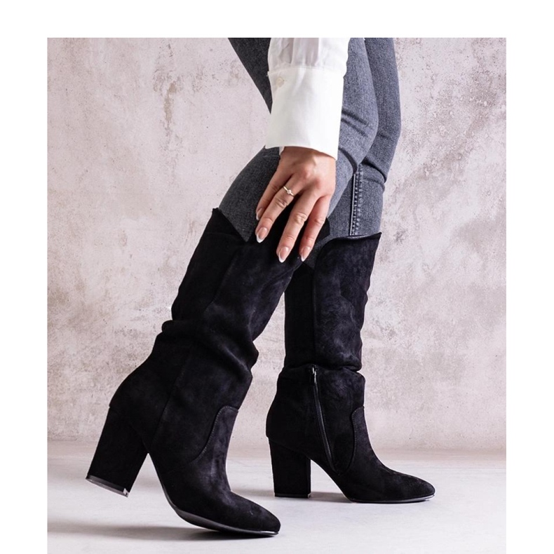 Svarta högklackade stövlar från Amare - Solea 1