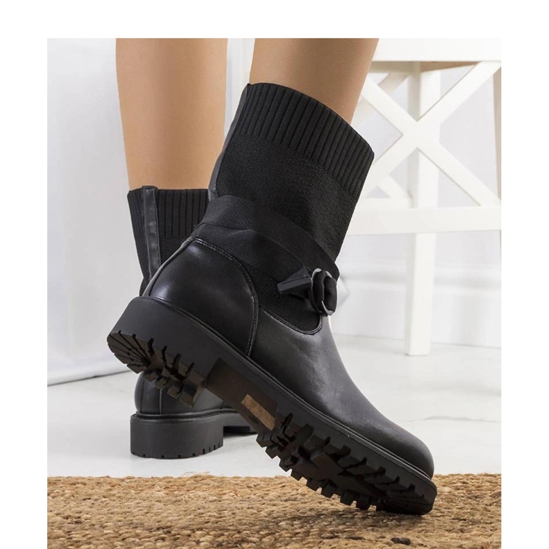 Svarta stövlar med elastisk ovandel Ricky - Solea 1