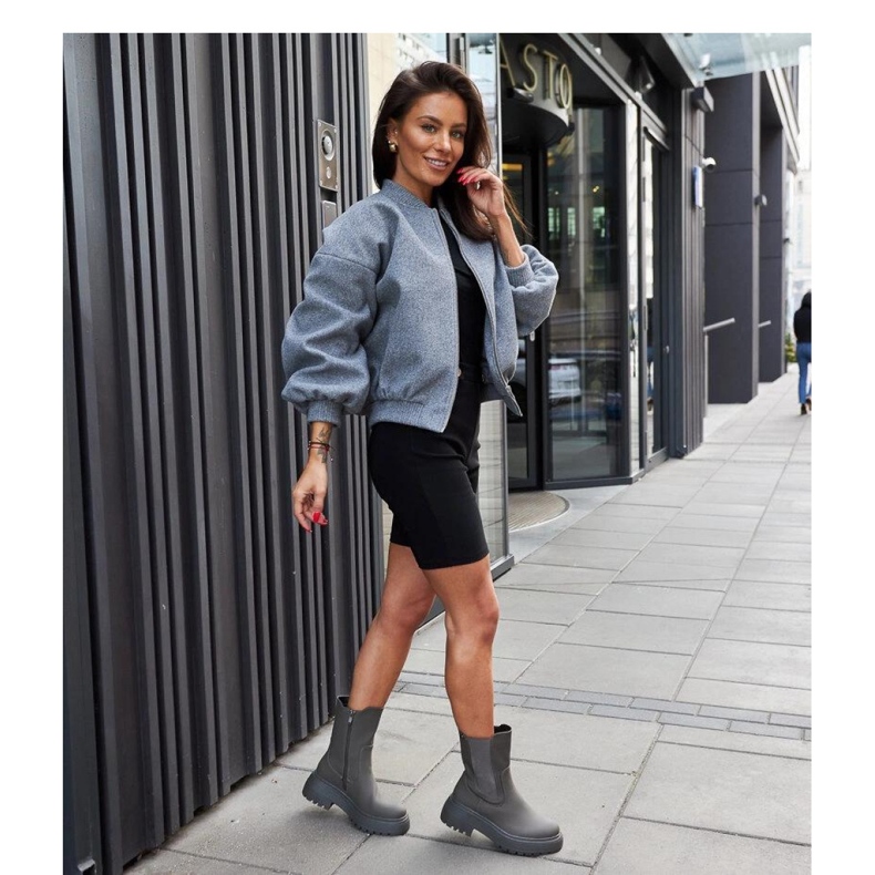 Gröna isolerade plattformsstövlar 1