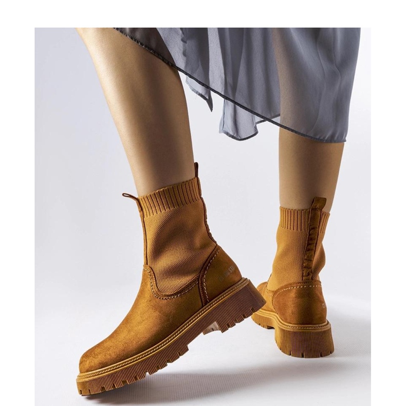 Bruna stövlar i ekomocka Big Star MM274541 1