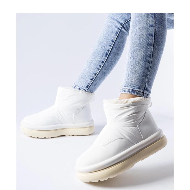 Vita isolerade snökängor 1