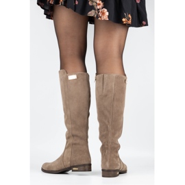 Olivier Trendiga stövlar Klara beige 1