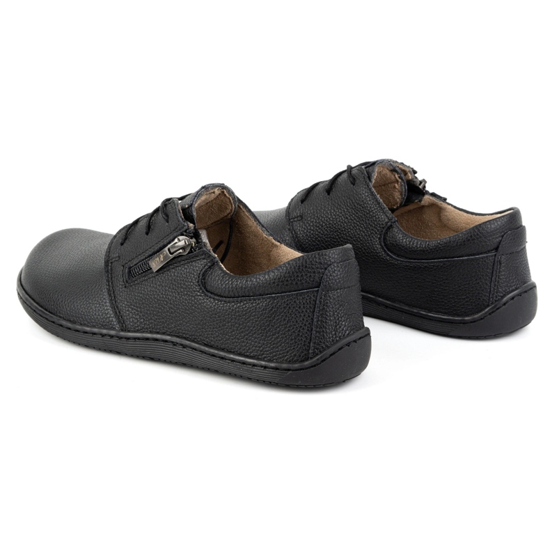 Olivier Kvinnors barfota minimalistiska läderskor 1244 svart 2