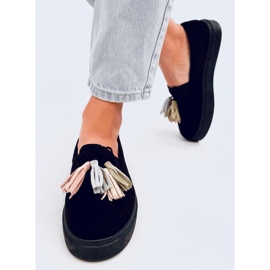 Svarta tofs loafers 1