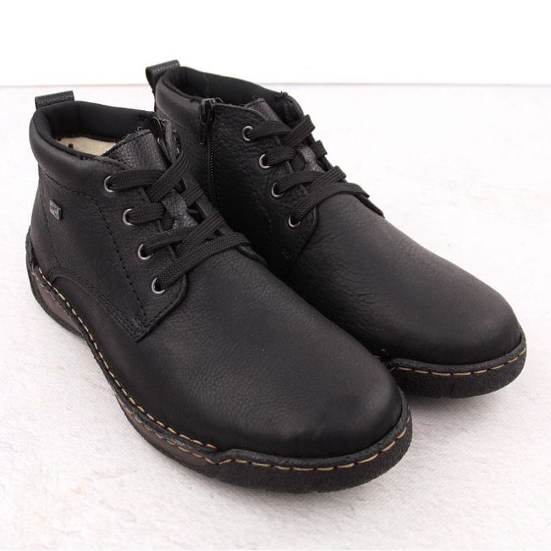 Mäns isolerade läder Rieker RKR748 svart 2