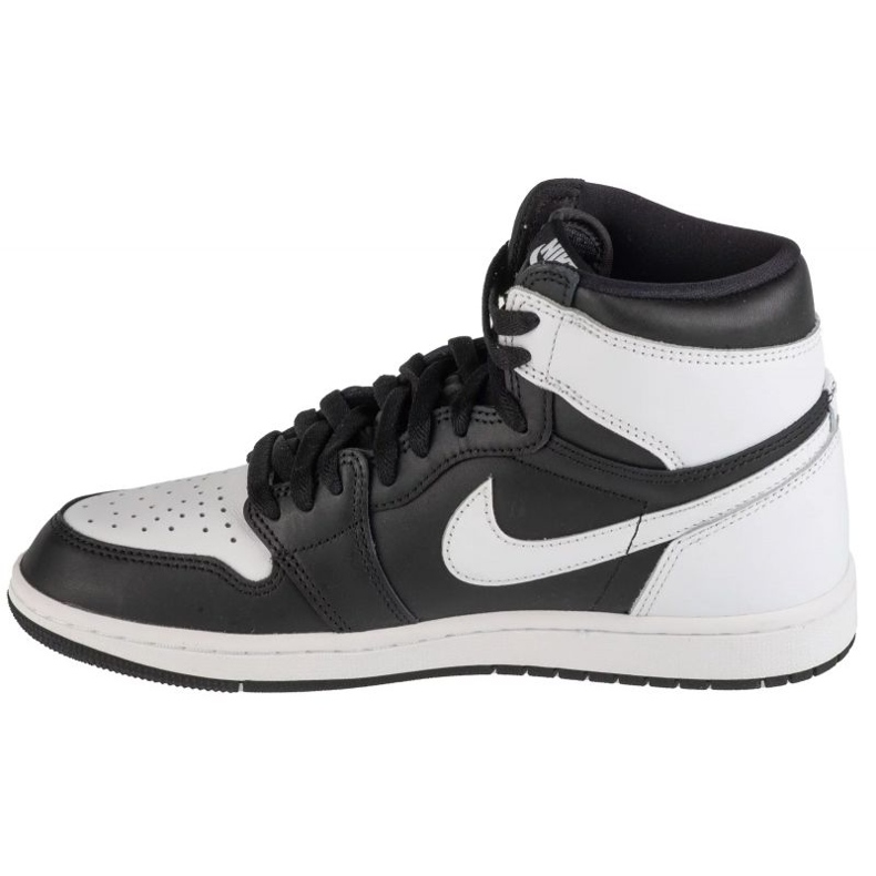 Nike Air Jordan 1 Mid Retro DZ5485-010 Black and White Shoes svart 1
