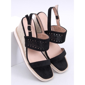 Svarta espadrillesandaler 1