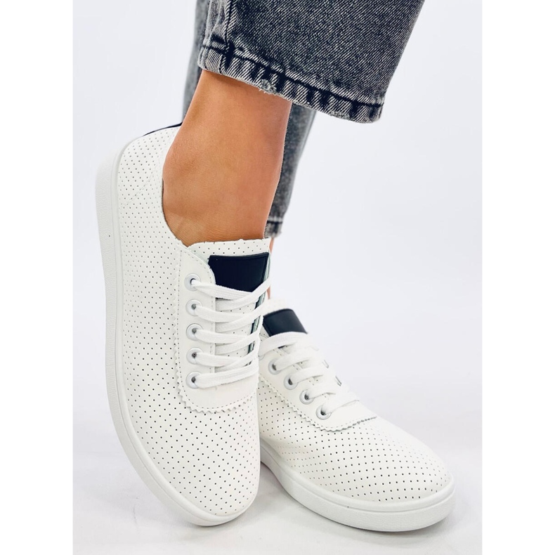 Kvinnors OpenWork Eco-Leather White Sneakers vit 2
