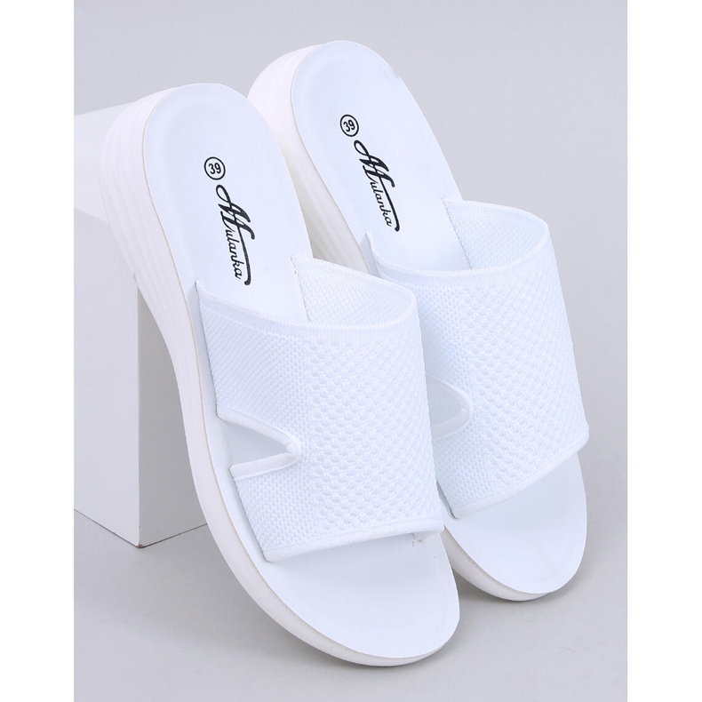 Kvinnors OpenWork Flip Flops Soft White vit 1