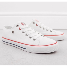 Låg-top vita textilsneakers Big Star NN274656 1