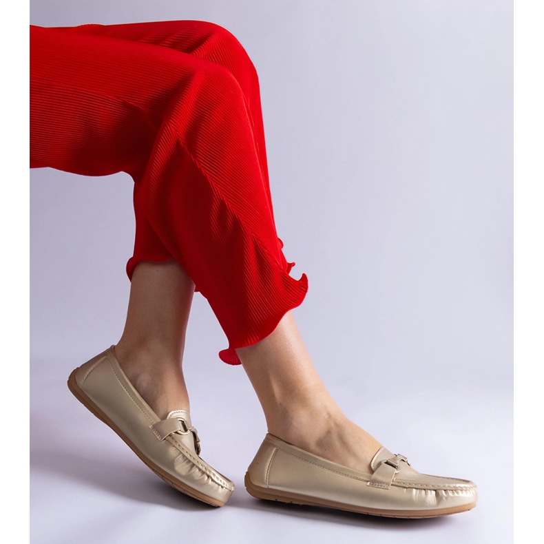 Gold Classic Eco Loafers Metallic Leather gyllene 2