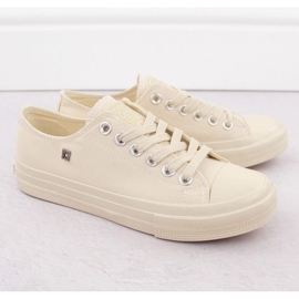 Klassiska kvinnors sneakers Big Star NN274286 Beige 2