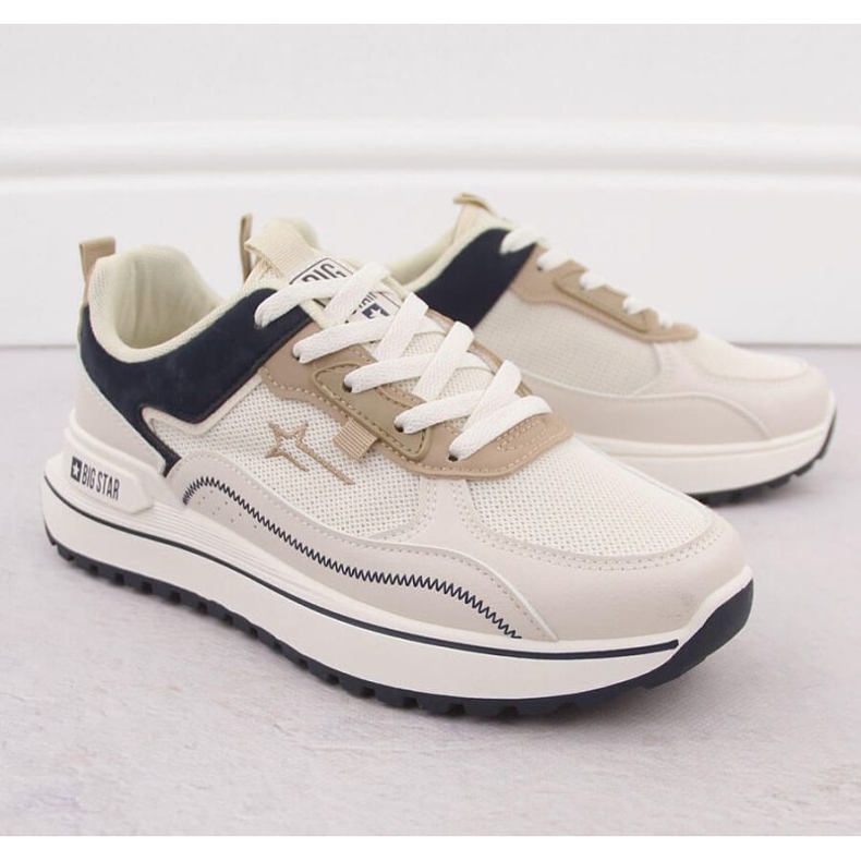 Kvinnors sportskor Big Star NN274A092 Vit beige 2