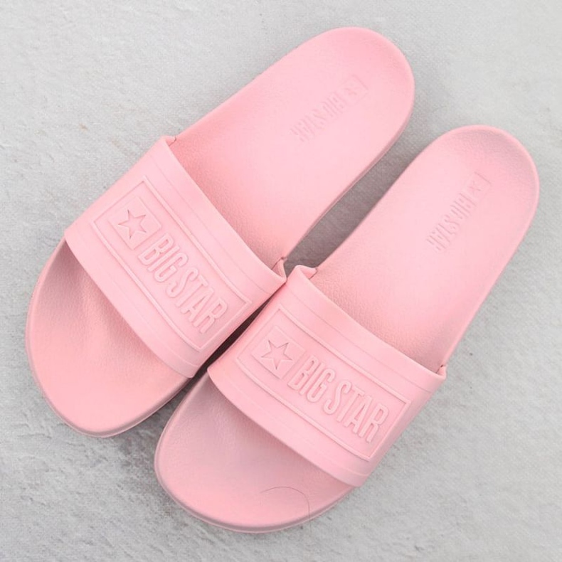 Big Star Kvinnors flip flops för den stora stjärnan OO274036 rosa pool 2
