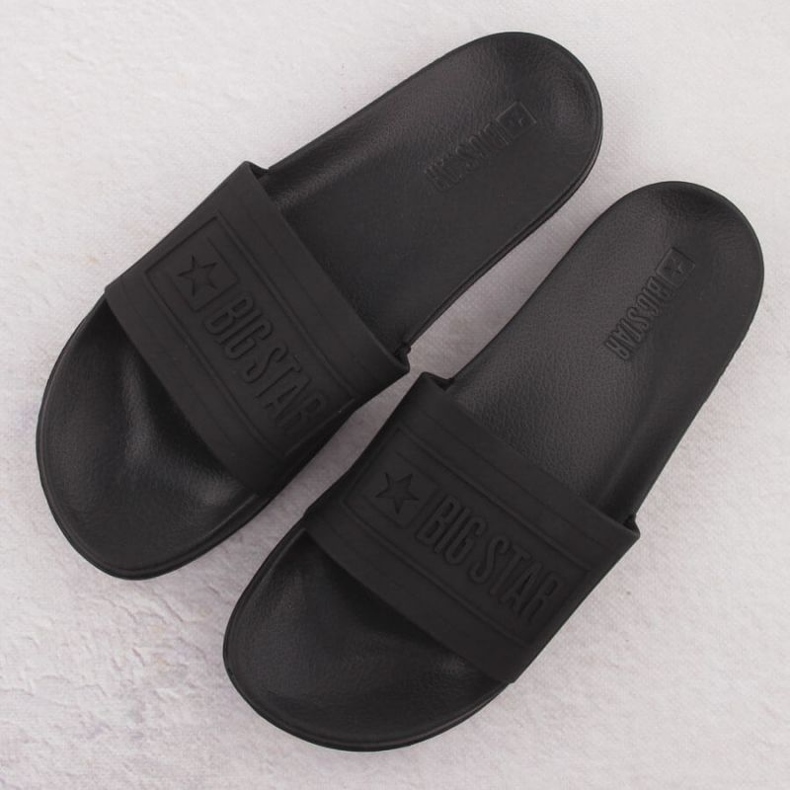 Kvinnors flip flops för Big Star OO274044 Black svart 2